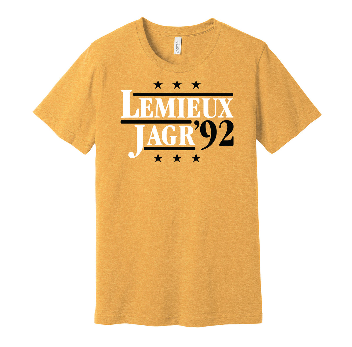 Lemieux Jagr 92 Pittsburgh Hockey Retro Campaign T Shirt