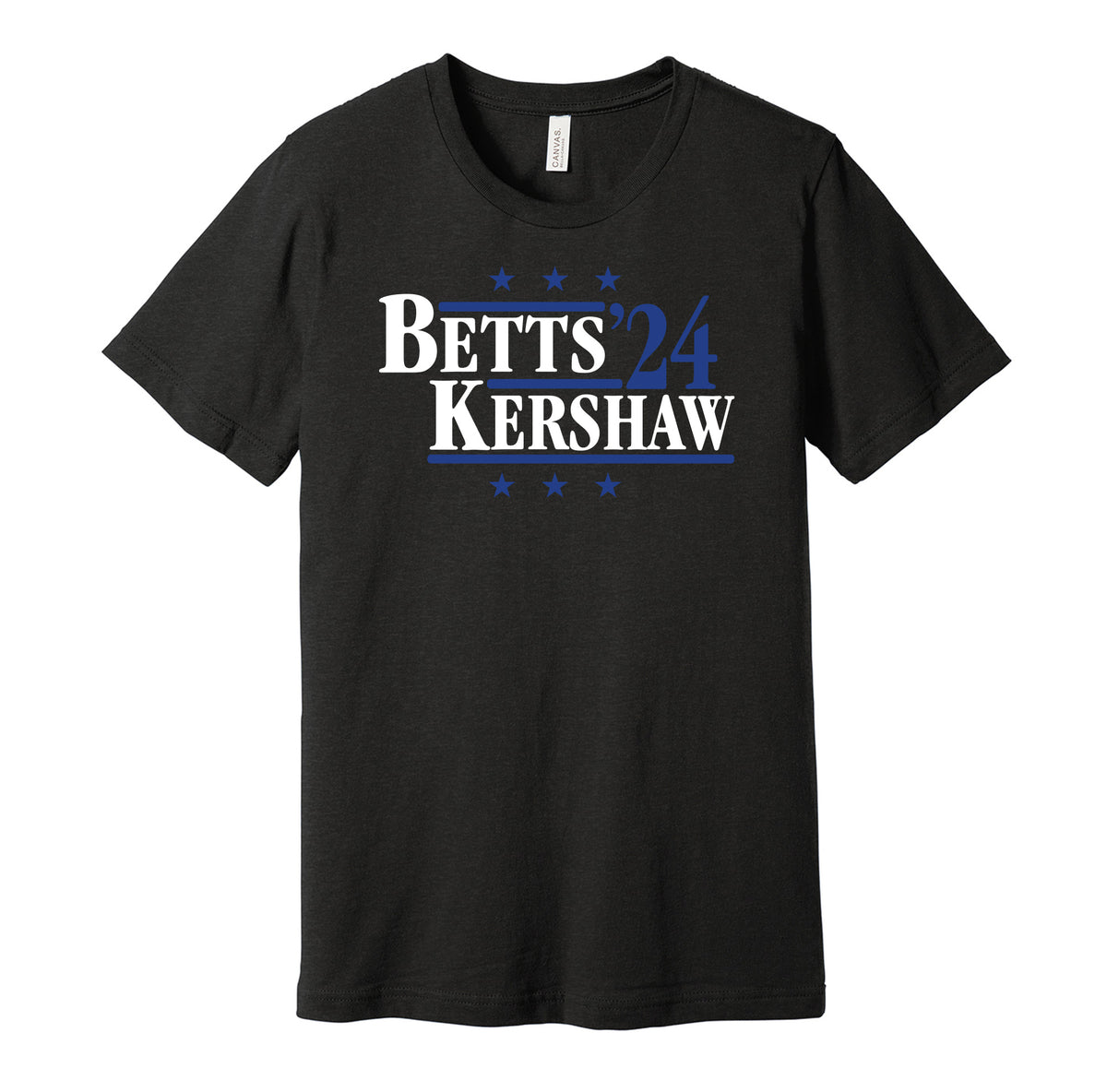 Betts & Kershaw '24 - Los Angeles Political Campaign Parody T-Shirt - Hyper Than Hype Shirts M / Blue Shirt