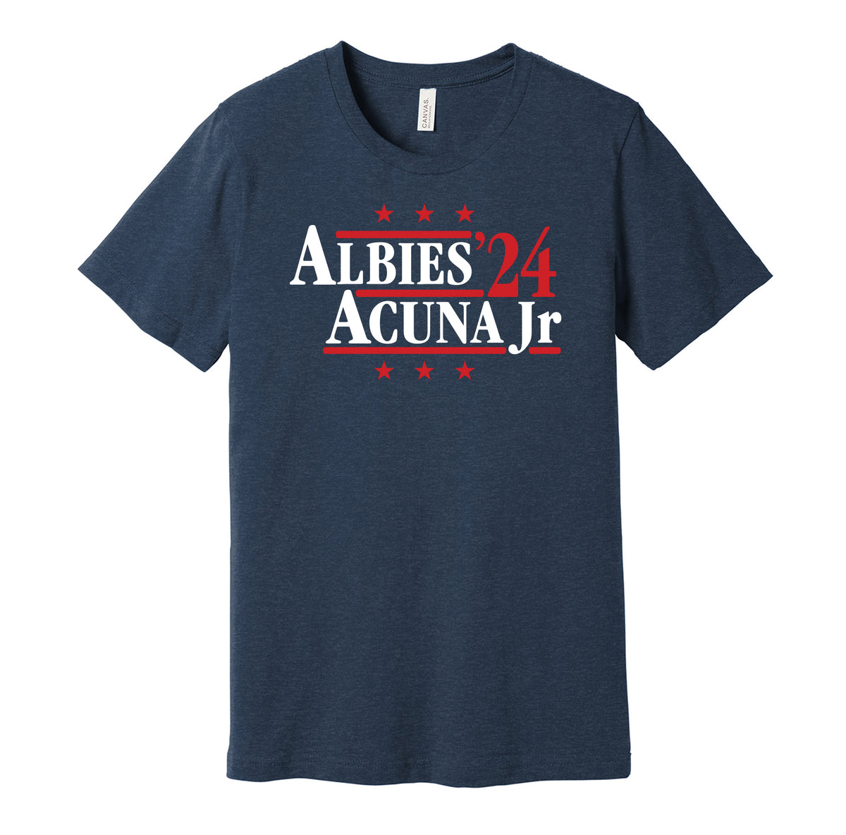 Albies & Acuna Jr '24 - Atlanta Baseball Political Campaign Parody T-Shirt  - Hyper Than Hype Shirts