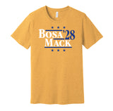 joey bosa khalil mack for president 2028 las angeles chargers fan parody gold shirt