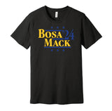 bosa khalil mack for president 2024 LA chargers fan throwback retro black shirt