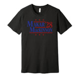 makar mackinnon for president 2028 colorado avalanche fan election parody black shirt