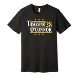 tomasino oconnor for president '28 2028 pittsburgh penguins fan election parody black shirt