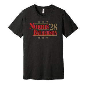 norris batherson '28 for president 2028 ottawa senators fan election parody black shirt