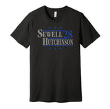 penei sewell aidan hutchinson for president 2028 detroit lions fan parody black shirt