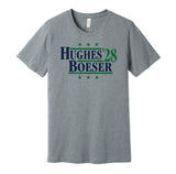 quinn hughes boeser for president 2028 vancouver canucks fan election parody grey shirt