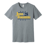 josi forsberg for president '28 2028 nashville predators fan election parody grey shirt