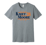 cole kmet dj moore for president 2028 chicago bears fan parody grey shirt