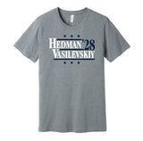 hedman vasilevskiy for president 2028 tampa bay lightning fan election parody grey shirt