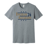 brandon ingram alvarado for president 2024 new orleans pelicans retro throwback grey shirt