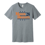 mcdavid draisaitl for president 2028 edmonton oilers fan election parody grey shirt