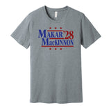 makar mackinnon for president 2028 colorado avalanche fan election parody grey shirt