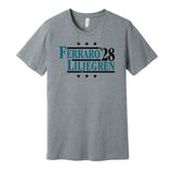 ferraro liljegren '28 for president 2028 san jose sharks fan election parody grey shirt