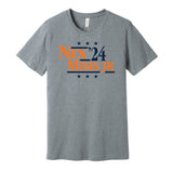 bo nix marvin mims jr for president 2024 denver broncos fan throwback grey shirt