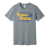 bosa khalil mack for president 2024 LA chargers fan throwback retro grey shirt