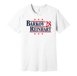 barkov reinhart for president 28 2028 florida panthers fan election parody white shirt