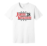 seth jarvis kotkaniemi for president 2028 carolina hurricanes fan election parody white shirt