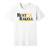 bryan rust rakell for president '28 2028 pittsburgh penguins fan election parody white shirt