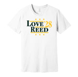 jordan love jayden reed 2028 green bay packers fan parody white shirt