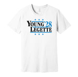 bryce young xavier legette for president 2028 carolina panthers fan election parody white shirt