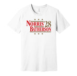 norris batherson '28 for president 2028 ottawa senators fan election parody white shirt