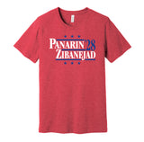 panarin zibanejad '28 for president 2028 new york rangers fan election parody red shirt