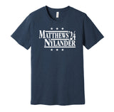 auston matthews william nylander for president 2024 toronto maple leafs fan navy shirt