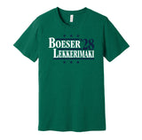 brock boeser lekkerimaki for president 2028 vancouver canucks fan election parody green shirt