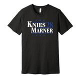 knies marner for president 2028 toronto maple leafs fan election parody black shirt