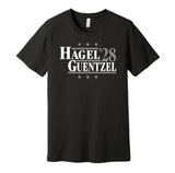 hagel guentzel for president 2028 tampa bay lightning fan election parody black shirt