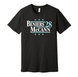 matty beniers jared mccann for president 2028 seattle kraken fan election parody black shirt