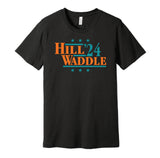 tyreek hill jaylen waddle for president 2024 24 miami dolphins black shirt