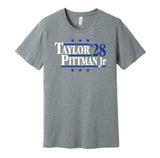 jonathan taylor michael pittman for president 2028 indianapolis colts fan election parody grey shirt