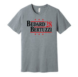 bedard bertuzzi for president 2028 chicago blackhawks fan election parody grey shirt