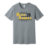 bryan rust rakell for president '28 2028 pittsburgh penguins fan election parody grey shirt