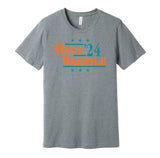 tyreek hill jaylen waddle for president 2024 24 miami dolphins grey shirt