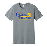 cozens thompson '28 for president 2028 buffalo sabres fan election parody grey shirt 