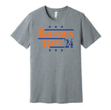 jalen brunson josh hart for president 2024 new york knicks fan grey shirt