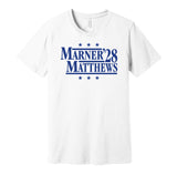 mitch marner auston matthews for president 2028 toronto maple leafs fan election parody white shirt