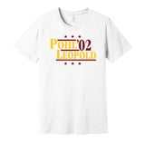 Pohl & Leopold '02 - Minnesota Hockey Legends Political Campaign Parody T-Shirt - Hyper Than Hype Shirts