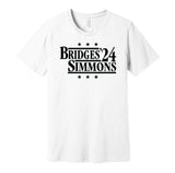 mikal bridges ben simmons for president 2024 brooklyn nets retro throwback white shirt