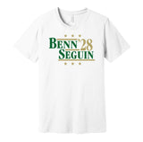 benn seguin '28 for president 2028 dallas stars fan election parody white shirt