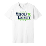 dk metcalf tyler lockett for president 2028 seattle seahawks fan election parody white shirt