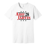 sebastian aho seth jarvis for president 2028 carolina hurricanes fan election parody white shirt