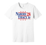 malik nabers tyrone tracy jr for president 2028 new york giants fan election parody white shirt