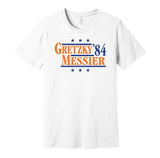 gretzky messier for president 84 1984 edmonton oilers fan election parody white shirt