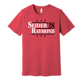 seider raymond '28 for president 2028 detroit red wings fan election parody red shirt