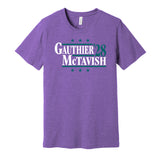 gauthier mctavish for president 2028 anaheim ducks fan election parody purple shirt