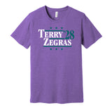 troy terry trevor zegras for president 2028 anaheim ducks fan election parody purple shirt