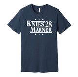 knies marner for president 2028 toronto maple leafs fan election parody navy shirt